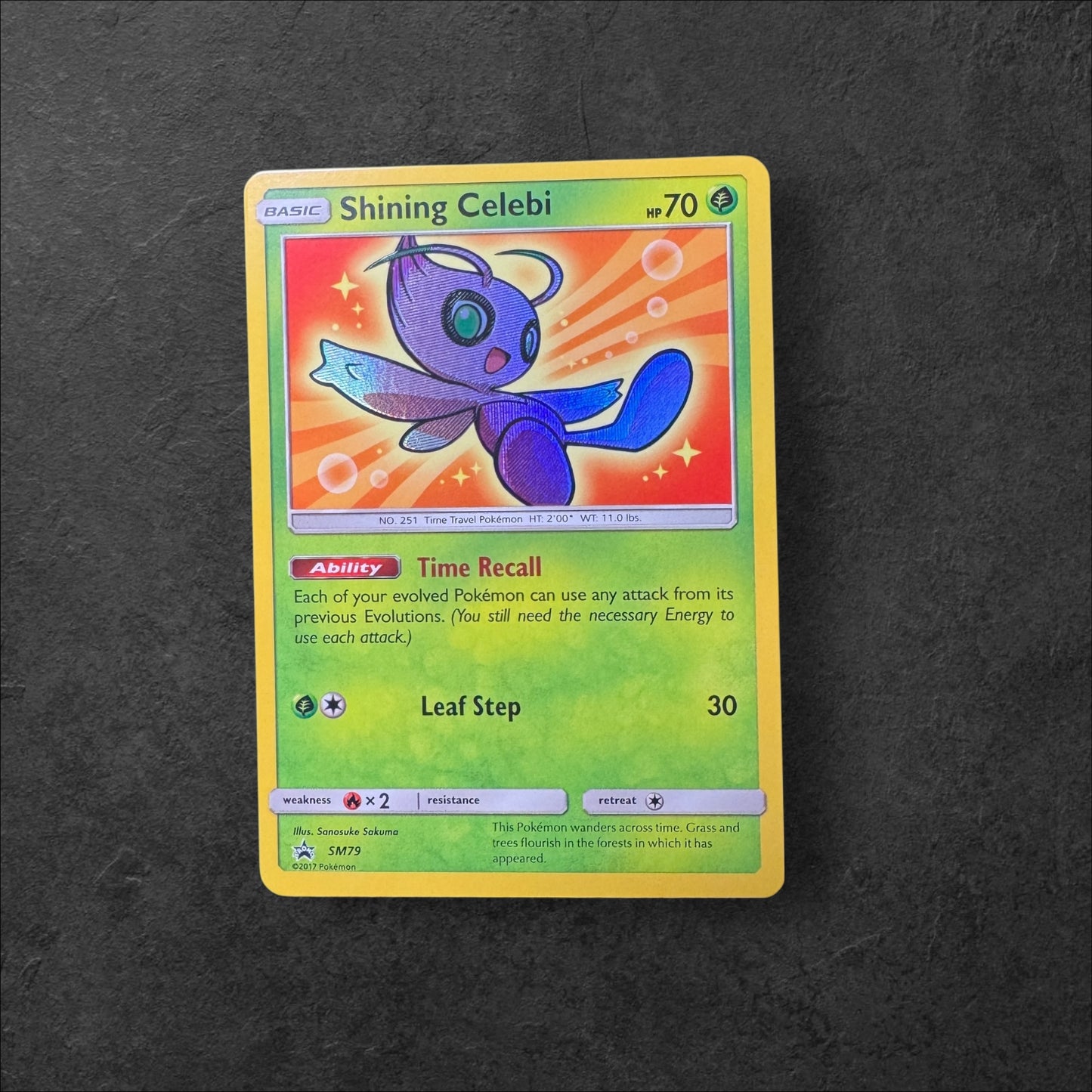 Shining Celebi | #SM79 | NM | Shining Legends | English | 2017