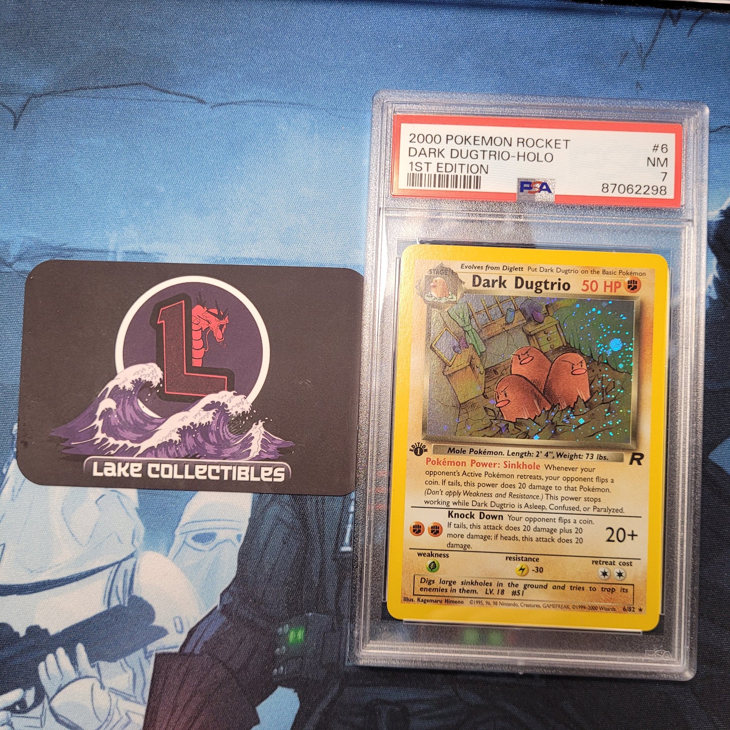 Dark Dugtrio Holo 1st Edition PSA 7