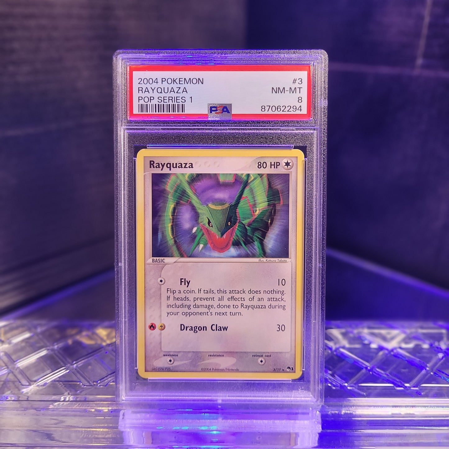 Rayquaza Pop Series 1 2004 PSA 8