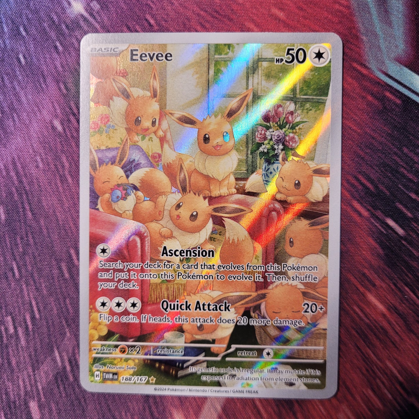 Eevee | 188 | NM | Twilight Masquerade | English | 2024