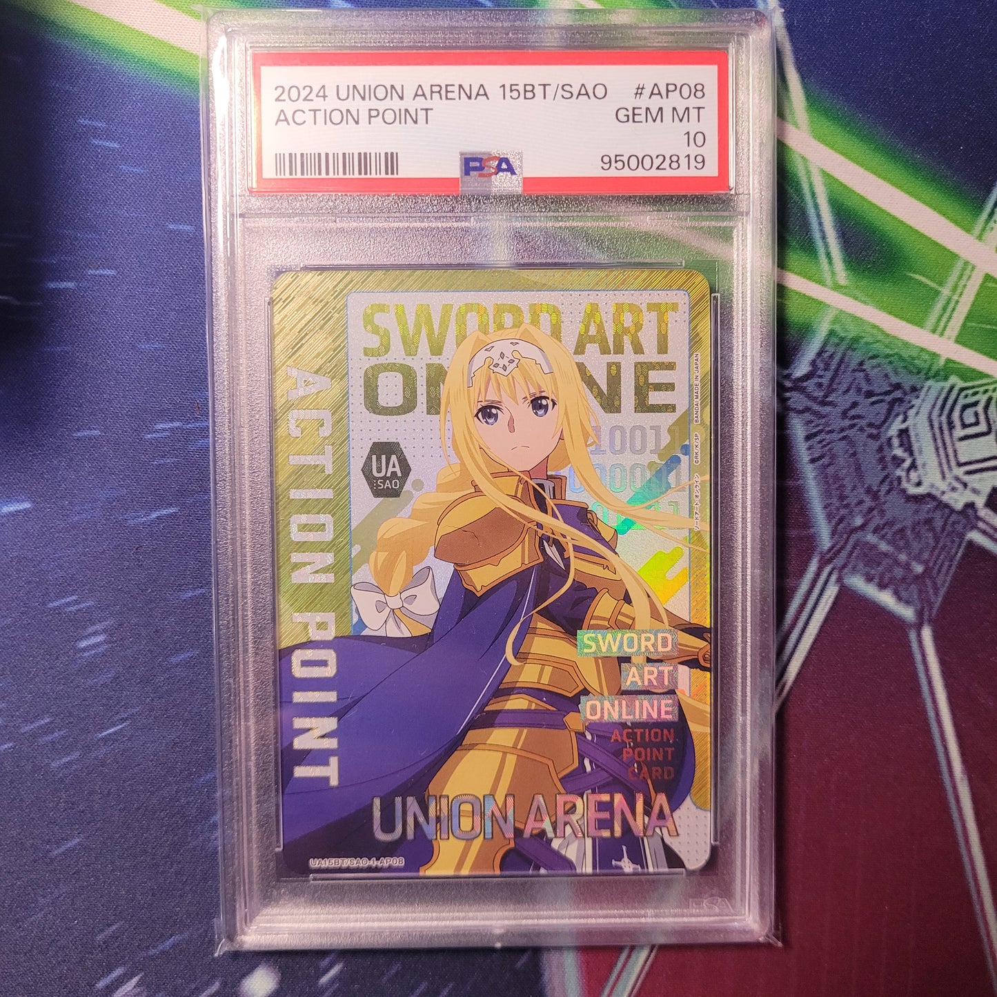 Action Point Alice | #AP08 | PSA 10 | Sword Art Online UA15BT | 2024
