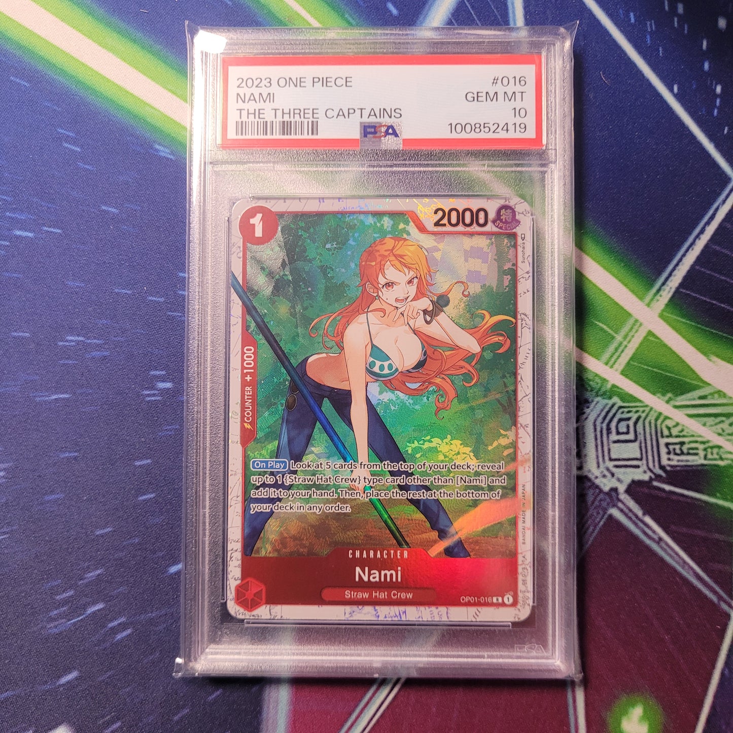 Nami | #OP01-016 | The Three Captains Ultra Deck | PSA 10