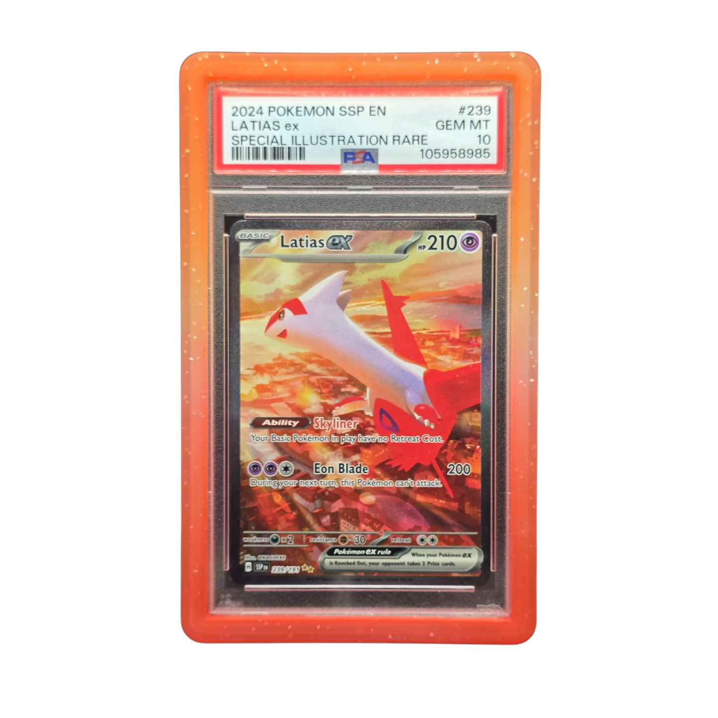 Card Keeper PSA Graded Card Bumper - Blood Orange