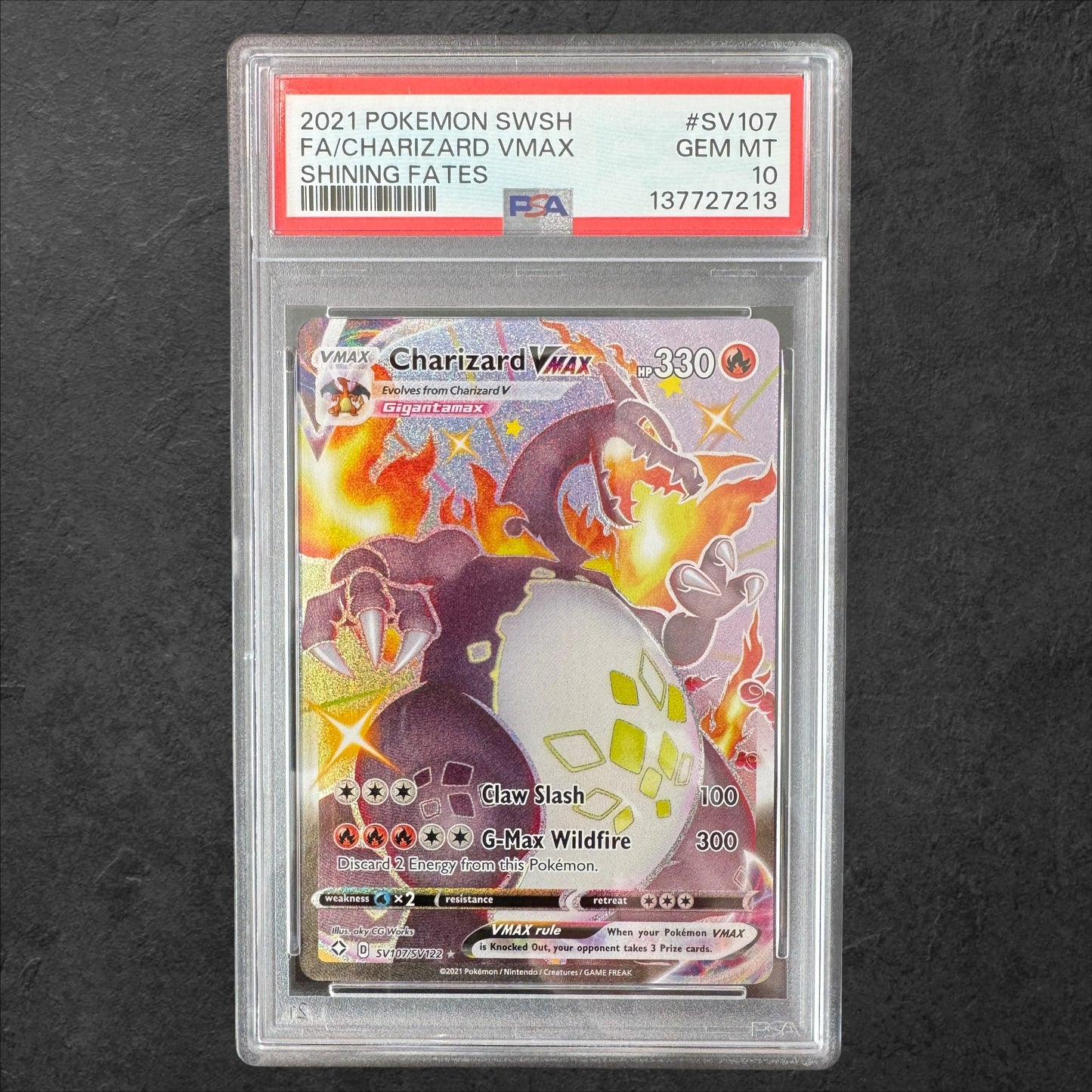 Charizard VMAX | #SV107 | PSA 10 | Shining Fates | English | 2021