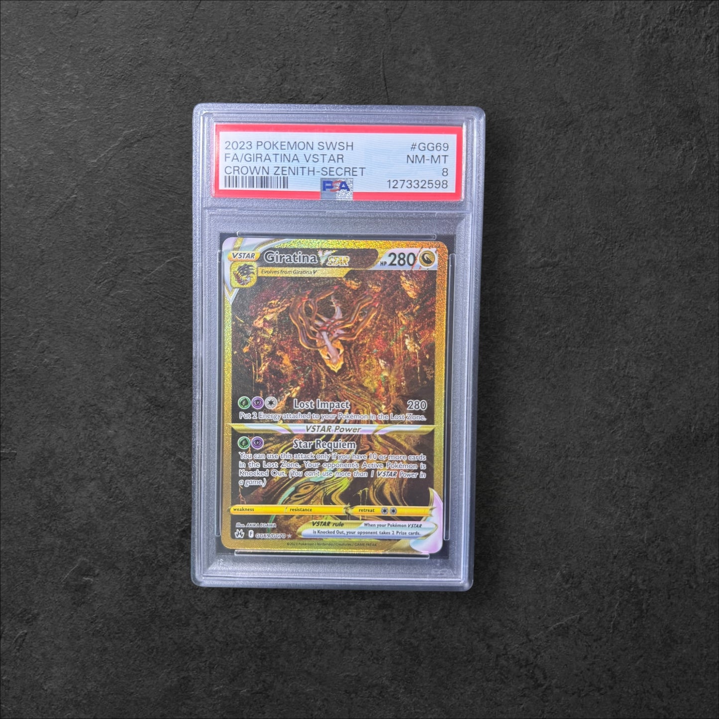 Giratina VSTAR | #GG69 | PSA 8 | Crown Zenith | English