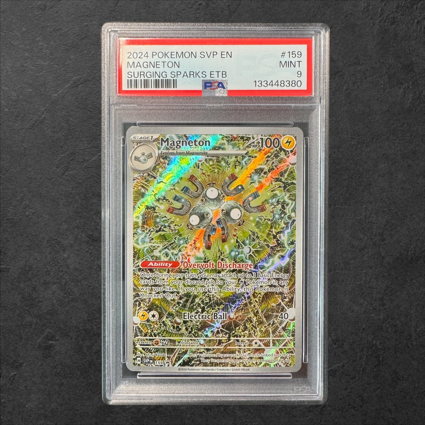 Magneton | #159 | PSA 9 | Surging Sparks ETB | English | 2024