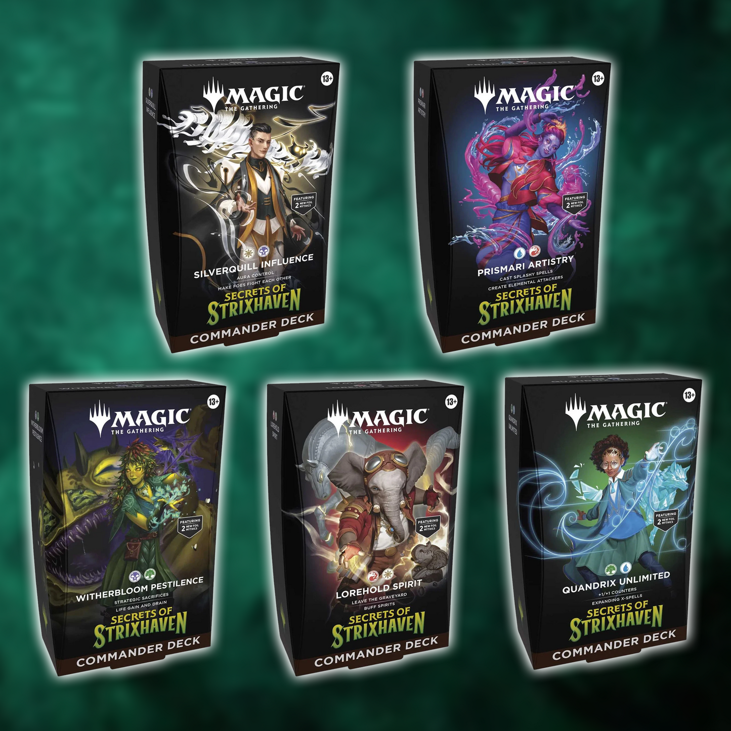 Magic the Gathering: Secrets of Strixhaven - Commander Deck (5 Variants)