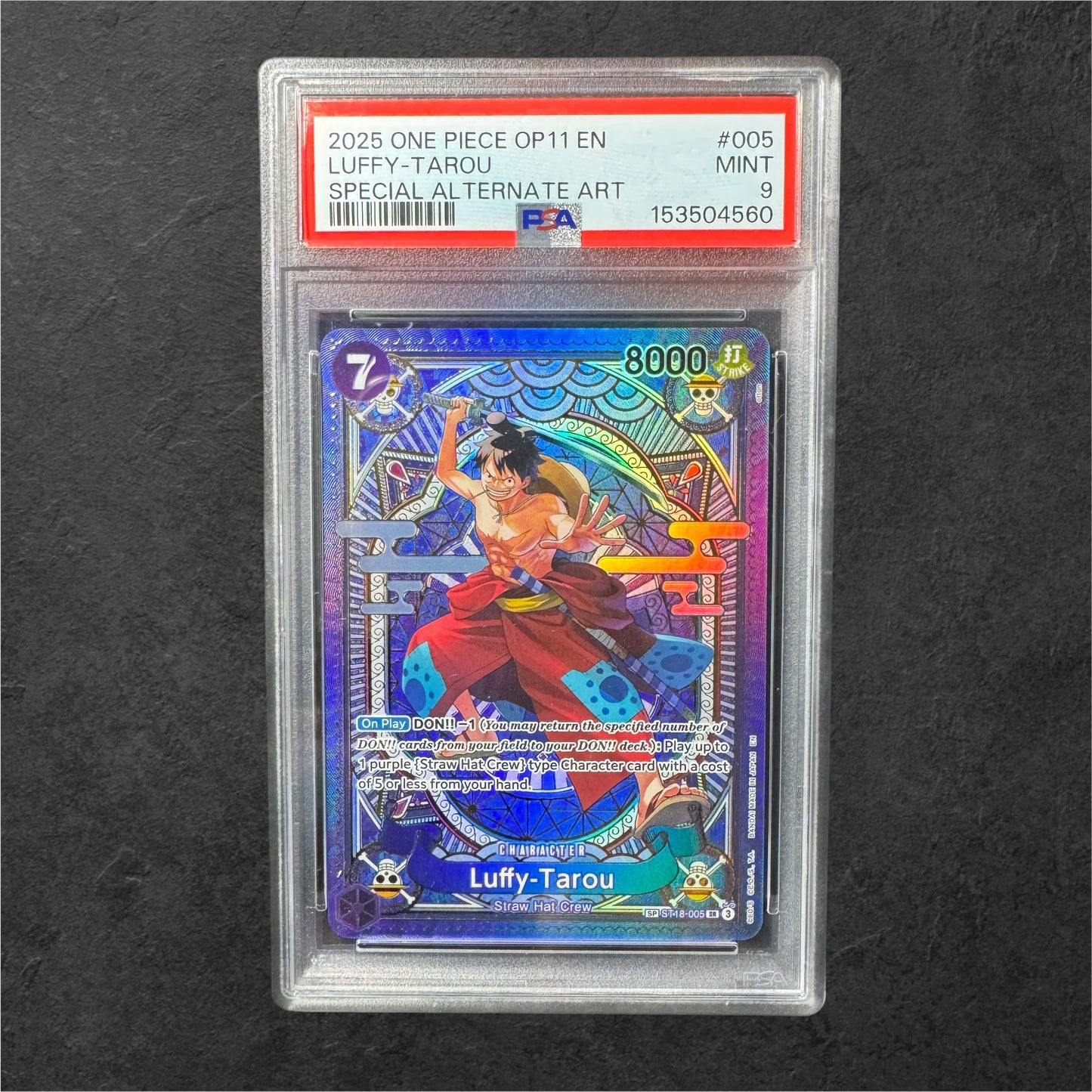 Luffy-Tarou | #ST18-005 SP | PSA 9 | OP11 | English