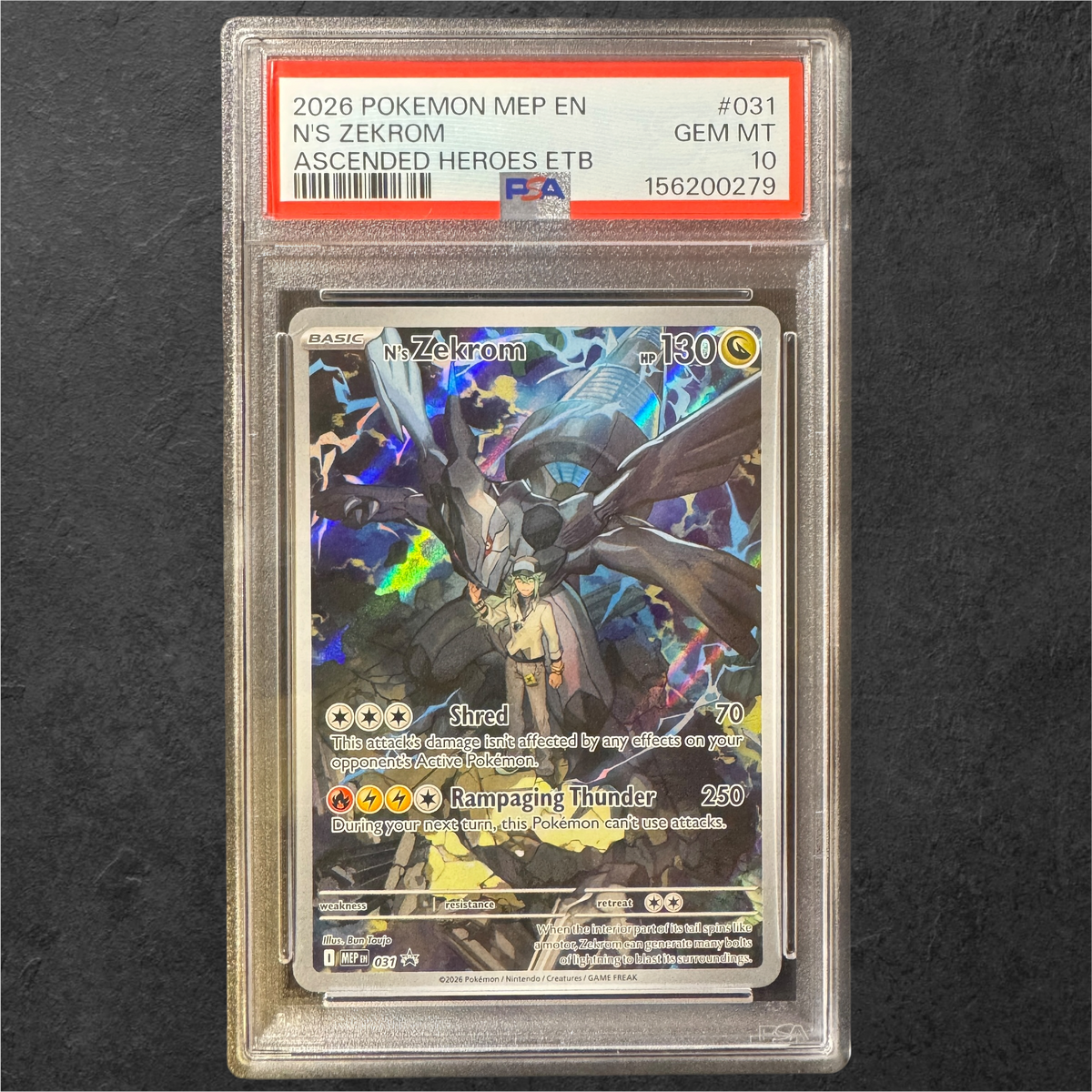 N's Zekrom | #031 | PSA 10 | Ascended Heroes ETB | English | 2026