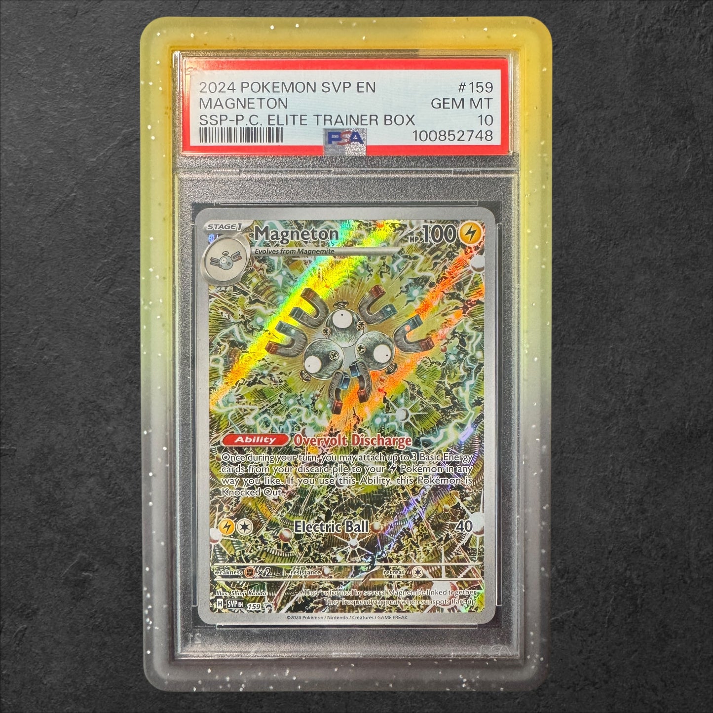 Magneton | #159 | PSA 10 | Surging Sparks ETB | English | 2024 ERROR LABEL