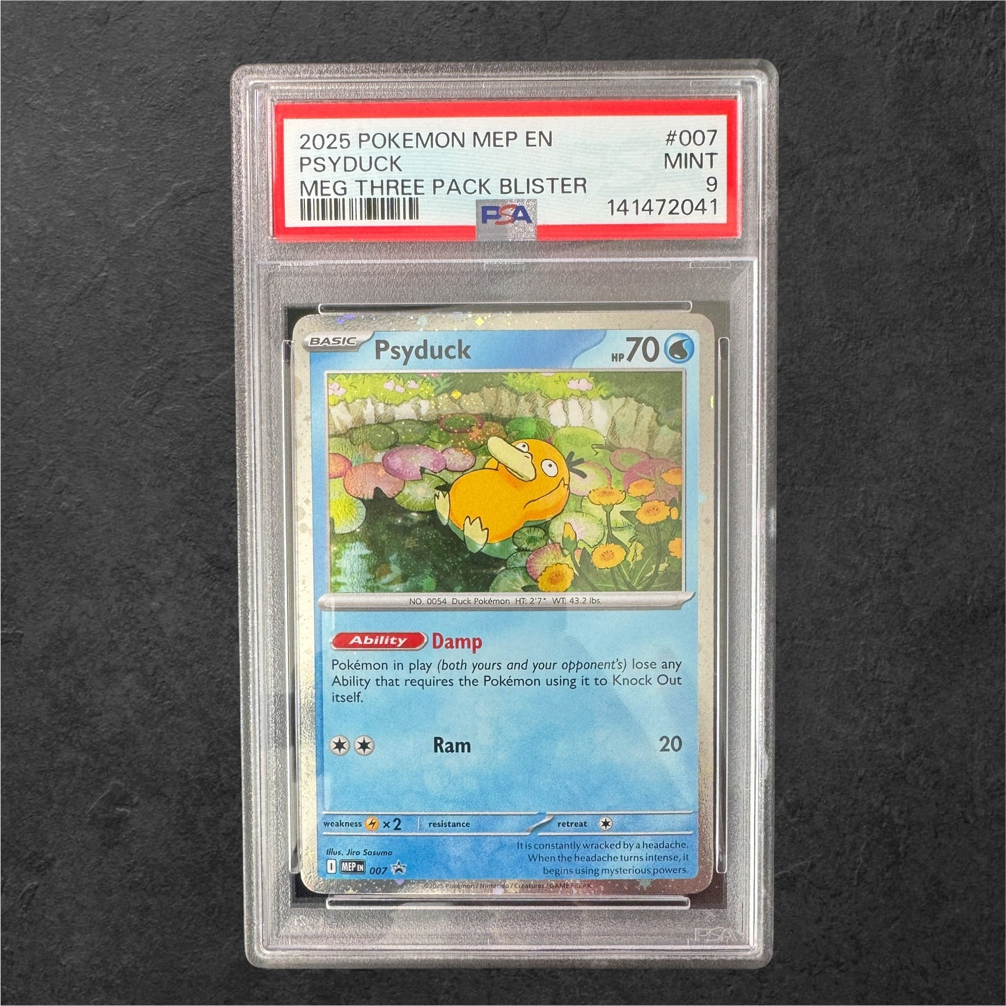 Psyduck | #007 | PSA 9 | Mega Evolution Base Set Blister | English | 2025