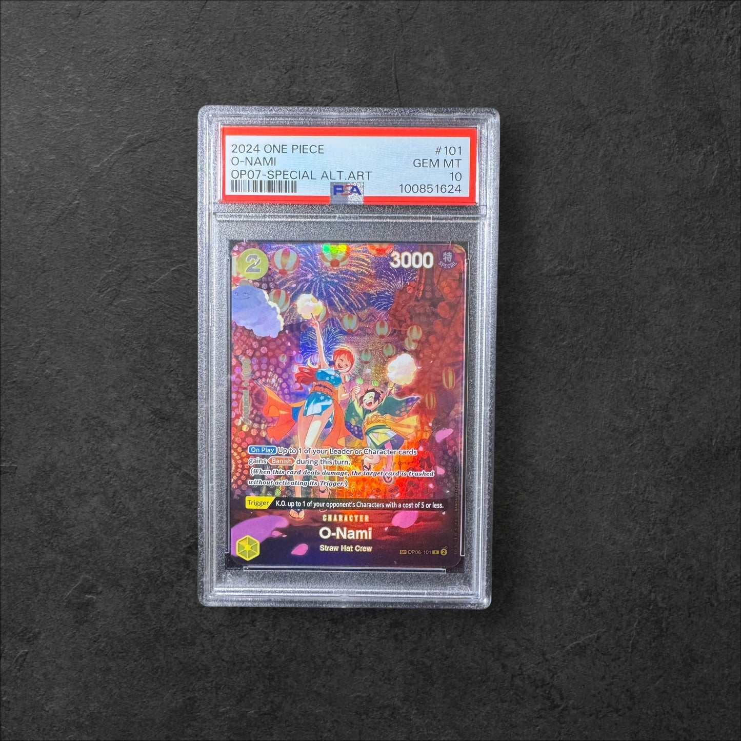 O-Nami | #OP06-101 | OP07 | English | PSA 10