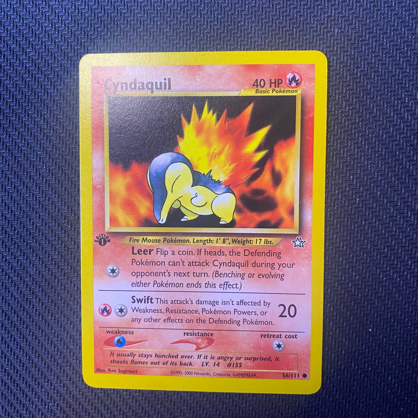 Cyndaquil | #56 | NM | Neo Genesis 1st ed. | English | 2000