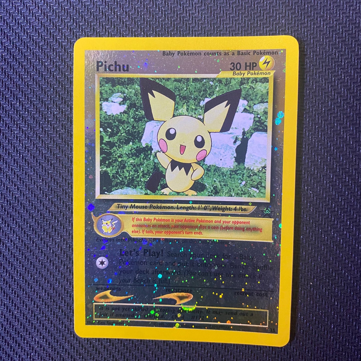 Pichu | #35 | MP | Black Star Promo | English | 2001