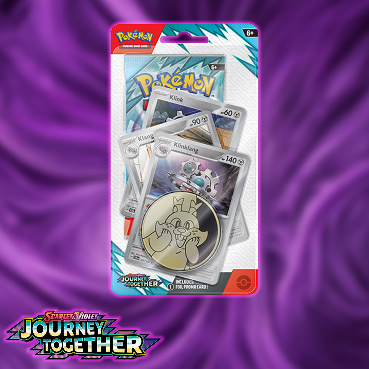 Pokemon S&V 09 Journey Together: Checklane Blister (Klingklag/Rhyperior)