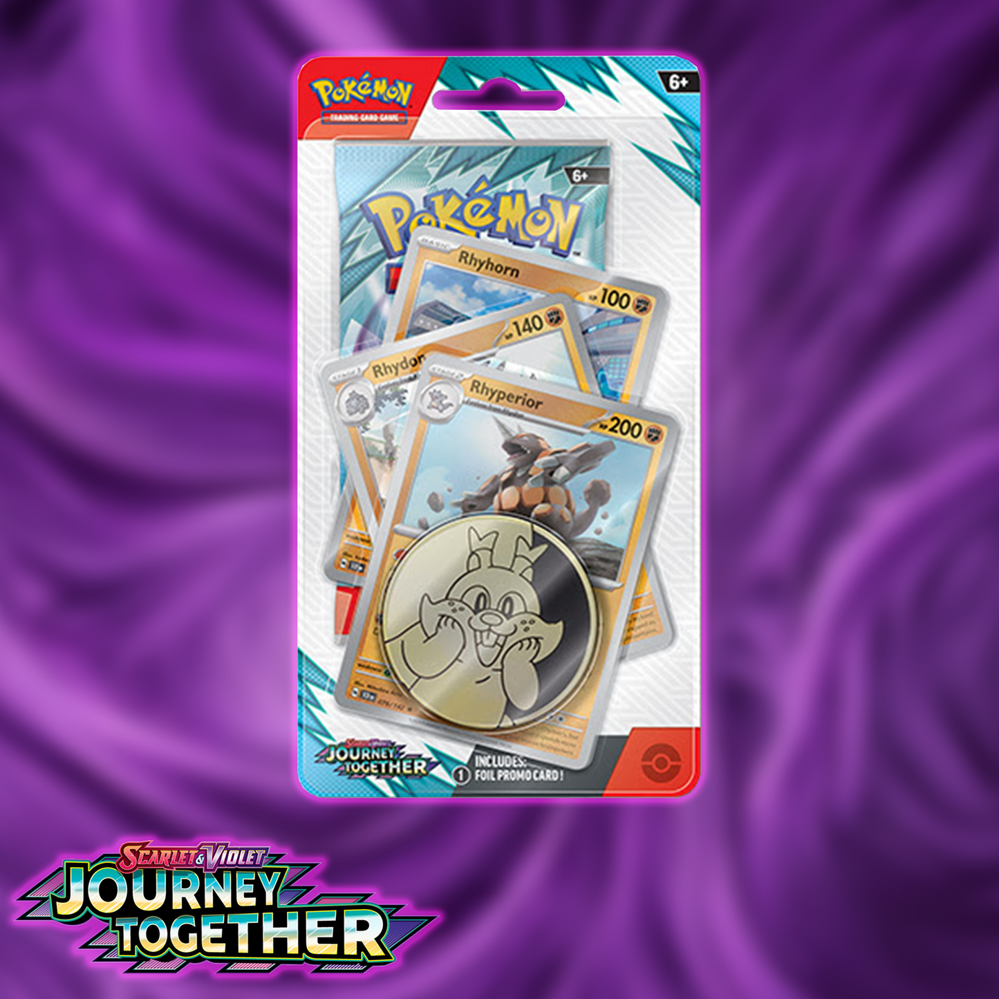 Pokemon S&V 09 Journey Together: Checklane Blister (Klingklag/Rhyperior)