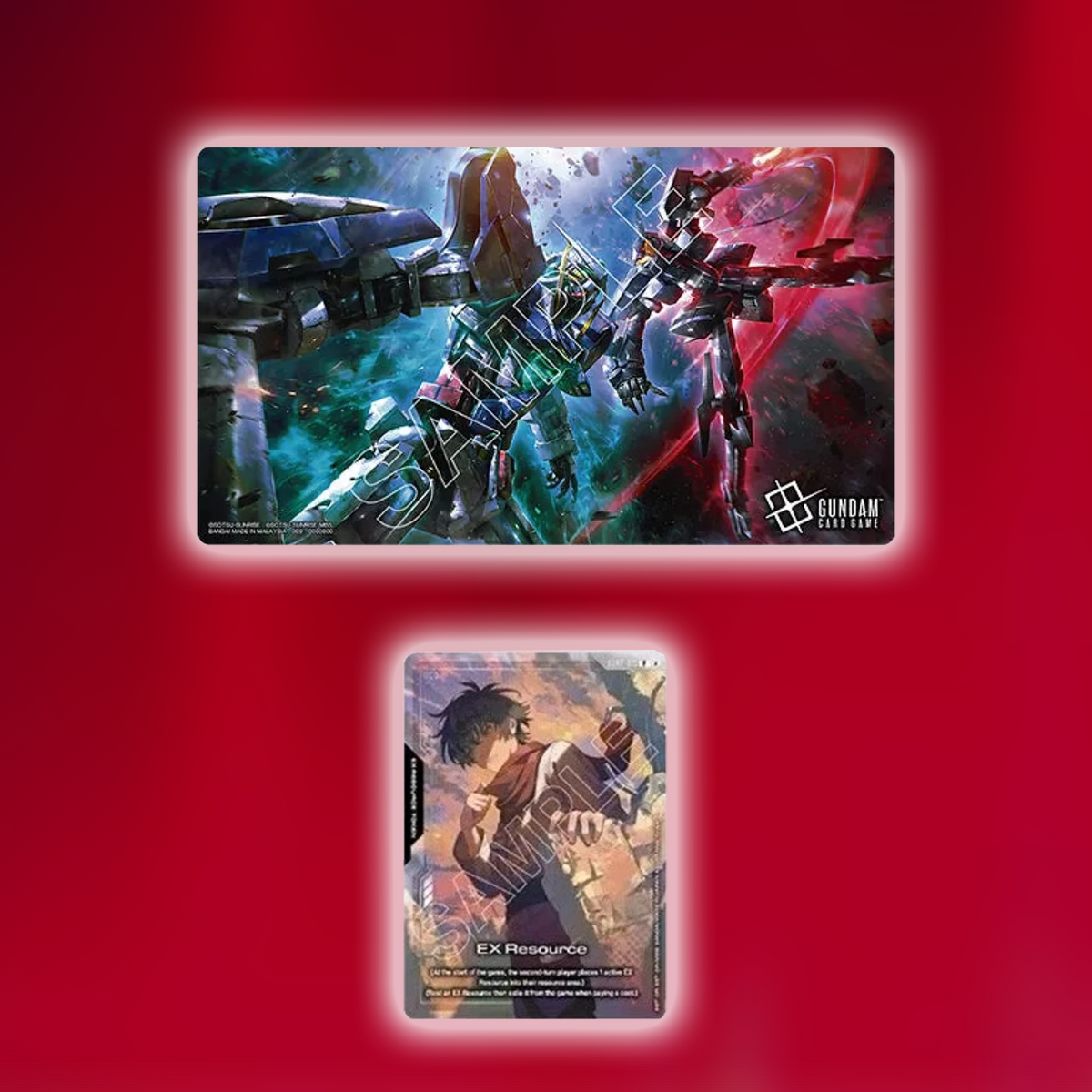 Gundam CG: Playmat and Card Set Mobile Suit Gundam 00