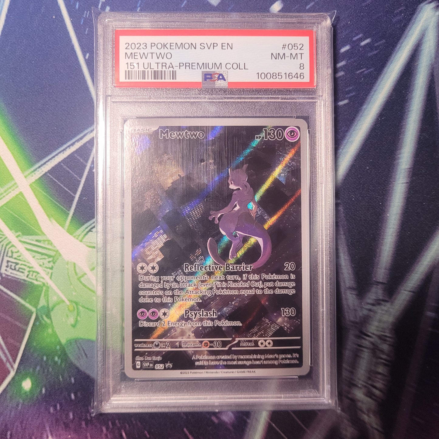 Mewtwo | #052 | PSA 8 | 151 UPC Promo | English | 2023