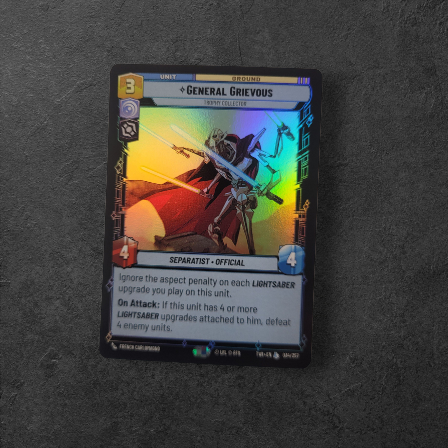 General Grevious | #034 | TWI | Legendary Foil | Star Wars Unlimited