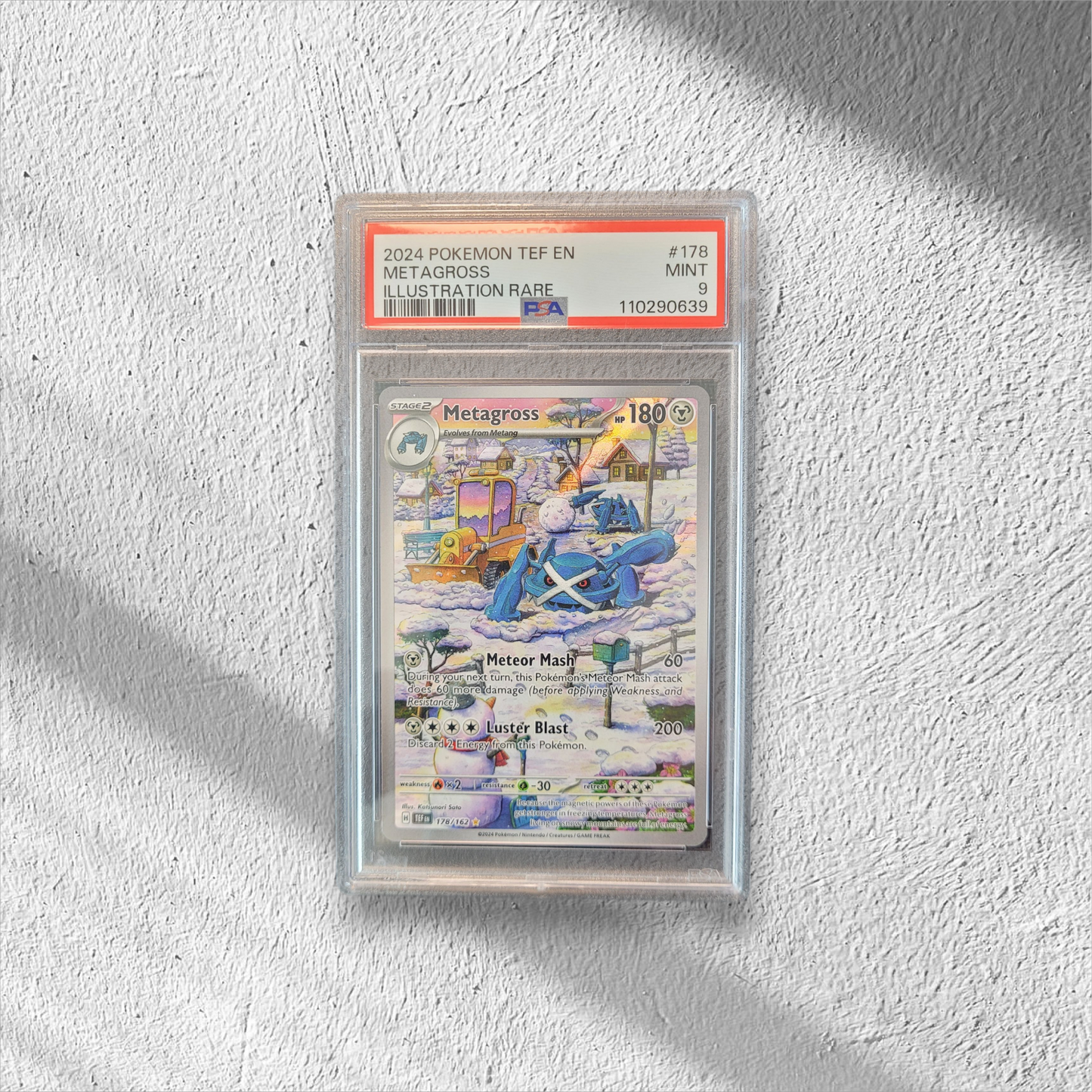 Metagross | #178 | PSA 9 | Temporal Forces | English | 2024