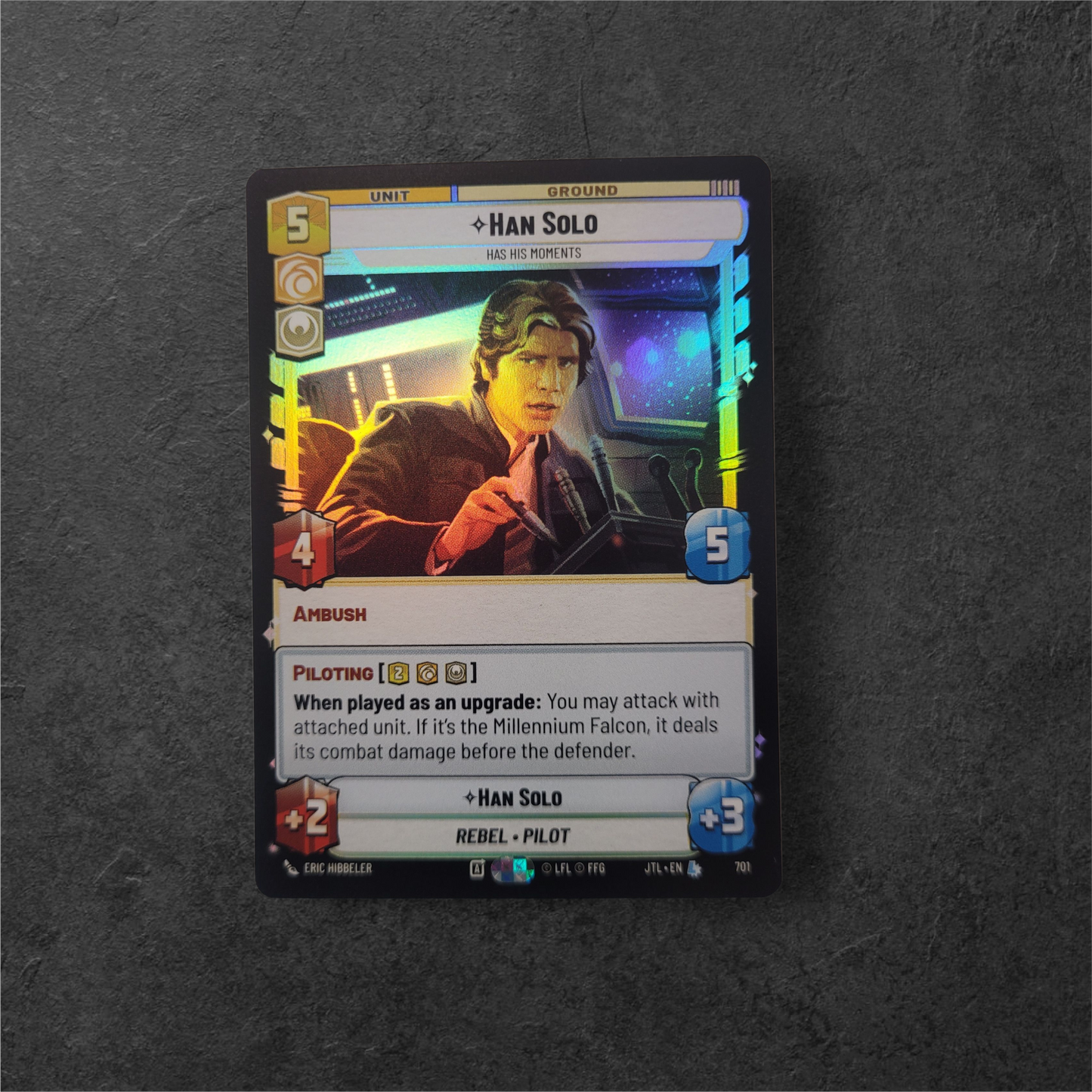 Han Solo | #701 | JTL | Legendary Foil | Star Wars Unlimited
