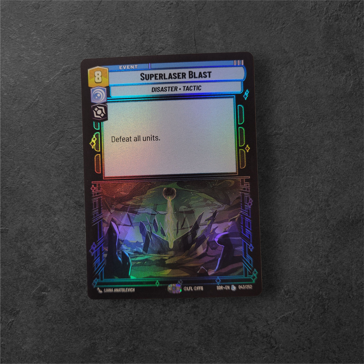 Superlaser Blast | #043 | SOR | Legendary Foil | Star Wars Unlimited