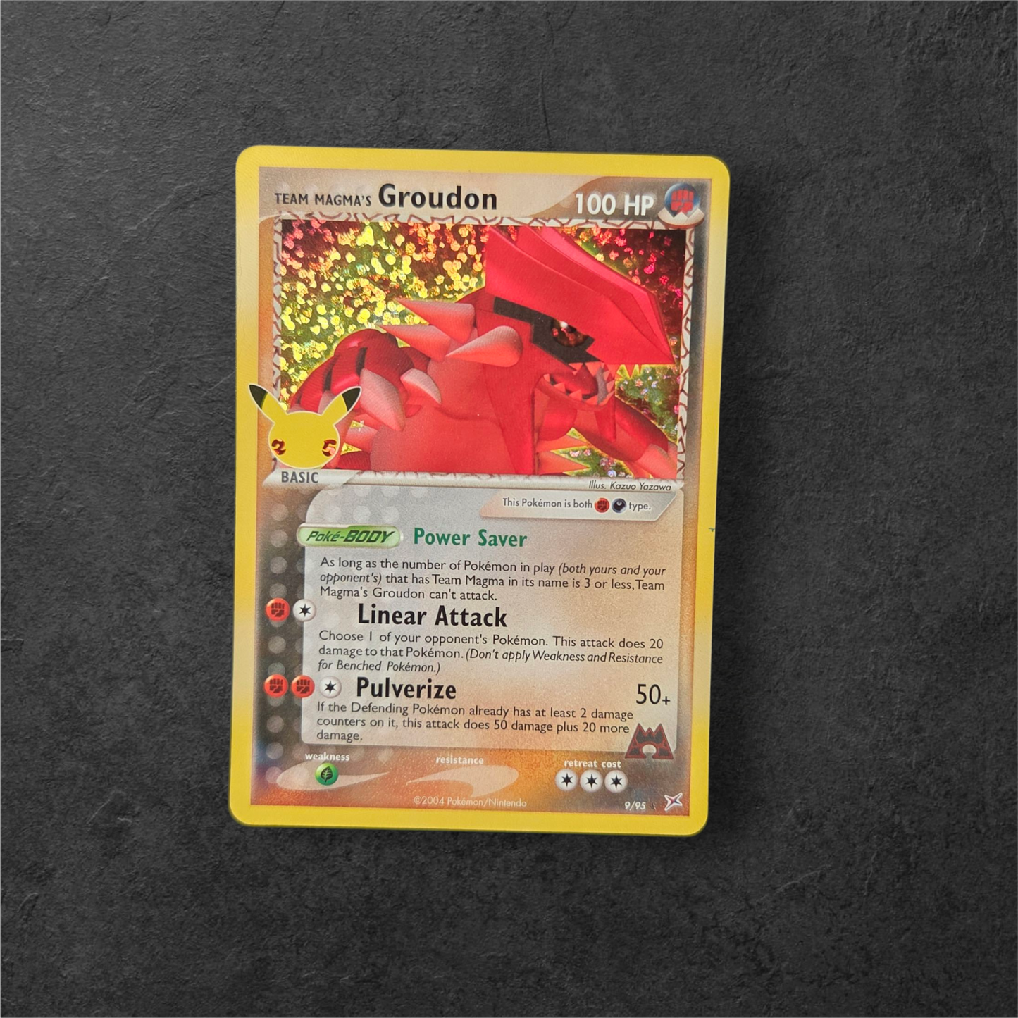 Team Magma's Groudon | #9 | NM | Celebrations | English | 2021