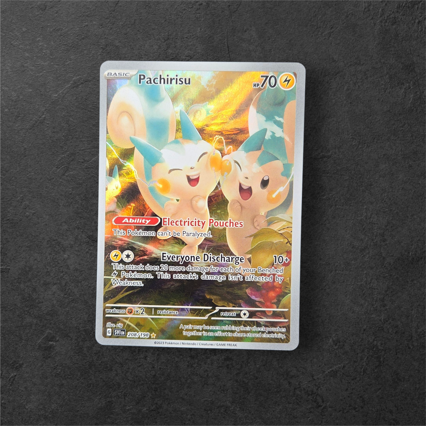 Pachirisu | #208 | NM | S&V Base Set | English | 2023
