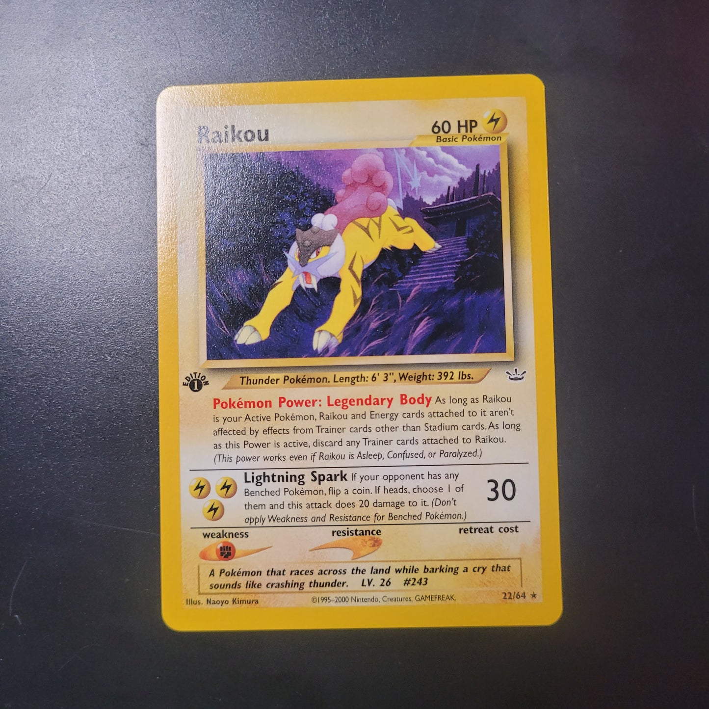 Raikou | #22 | NM | Neo Revelation 1st Edition |English | 2000