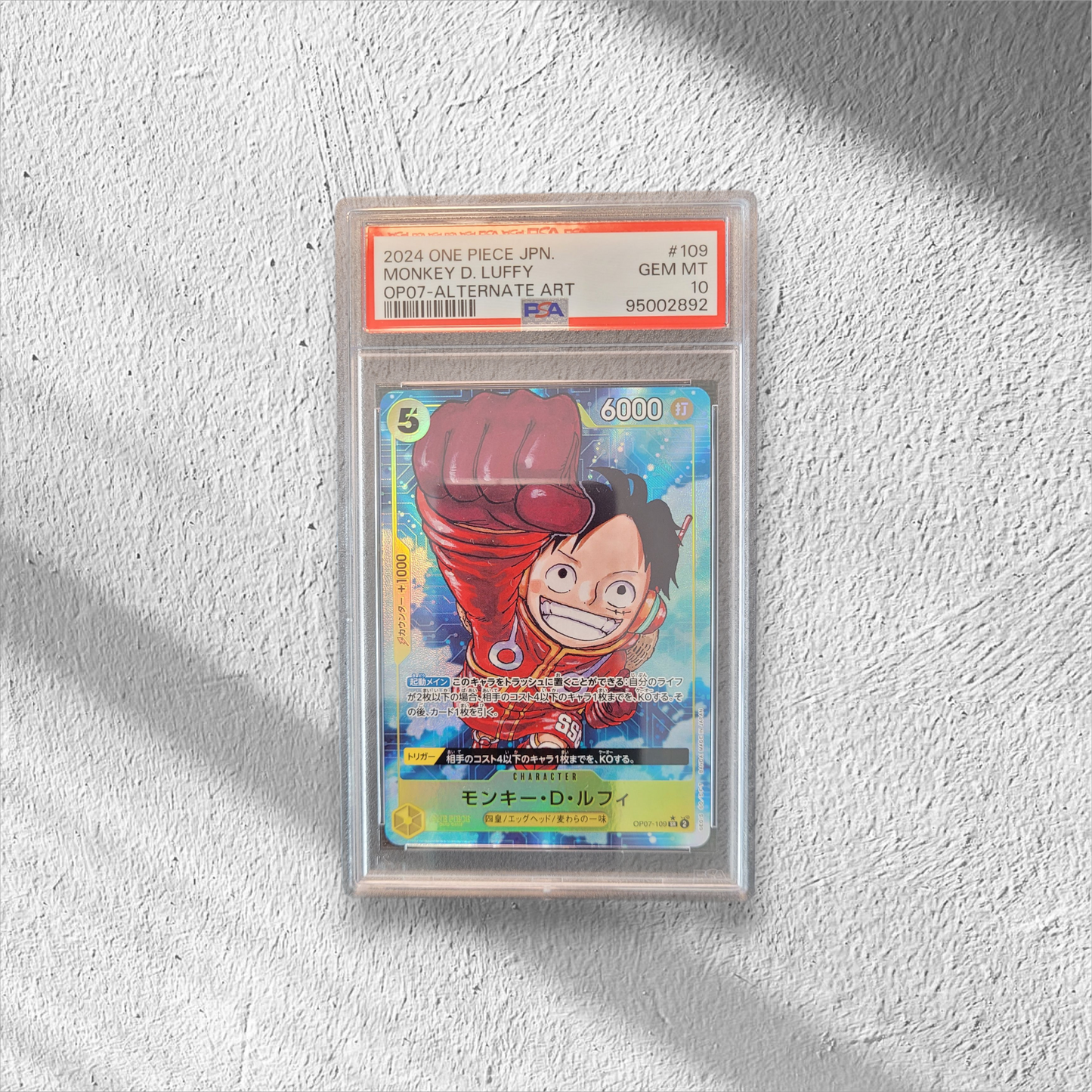 Monkey D. Luffy | OP07-109 | PSA 10 | OP07 | Japanese