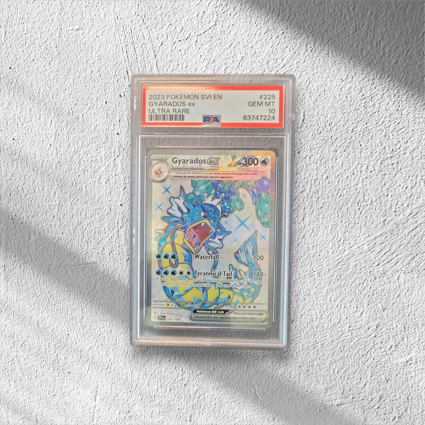 Gyarados ex | #225 | PSA 10 | Scarlet & Violet Base | English | 2023