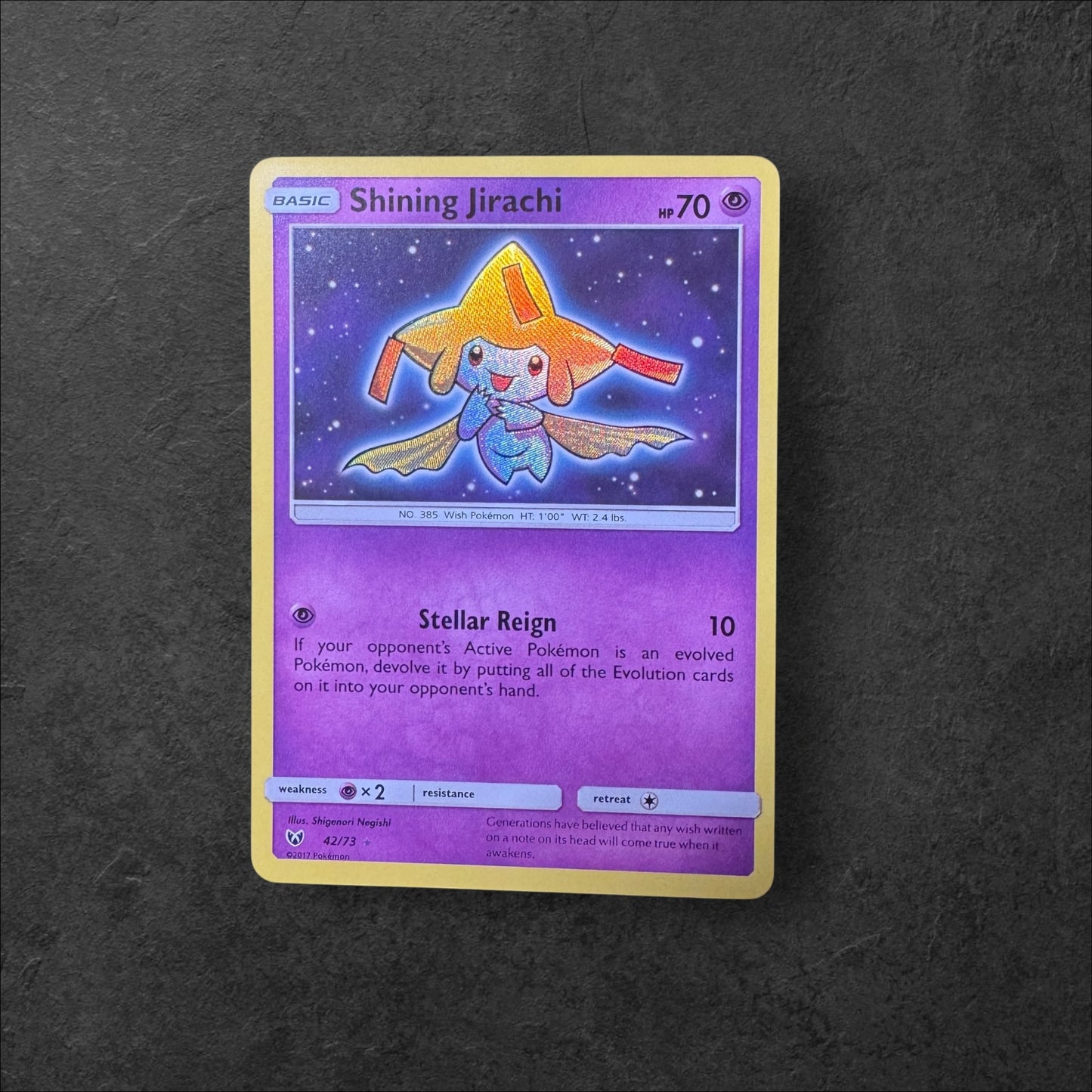 Shining Jirachi | #42 | NM | Shining Legends | English | 2017