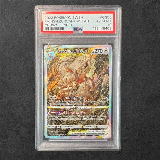 Hisuian Zoroark VSTAR | #GG56 | PSA 10 | Crown Zenith | English | 2023
