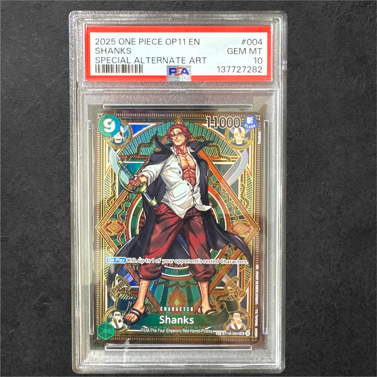 Shanks SP | #ST16-004 | PSA 10 | OP11 | English