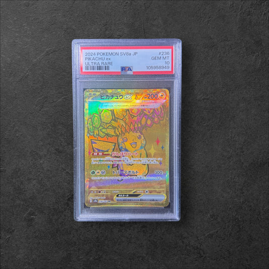 Pikachu ex | #236 | PSA 10 | Terastal Festival ex | Japanese | 2024