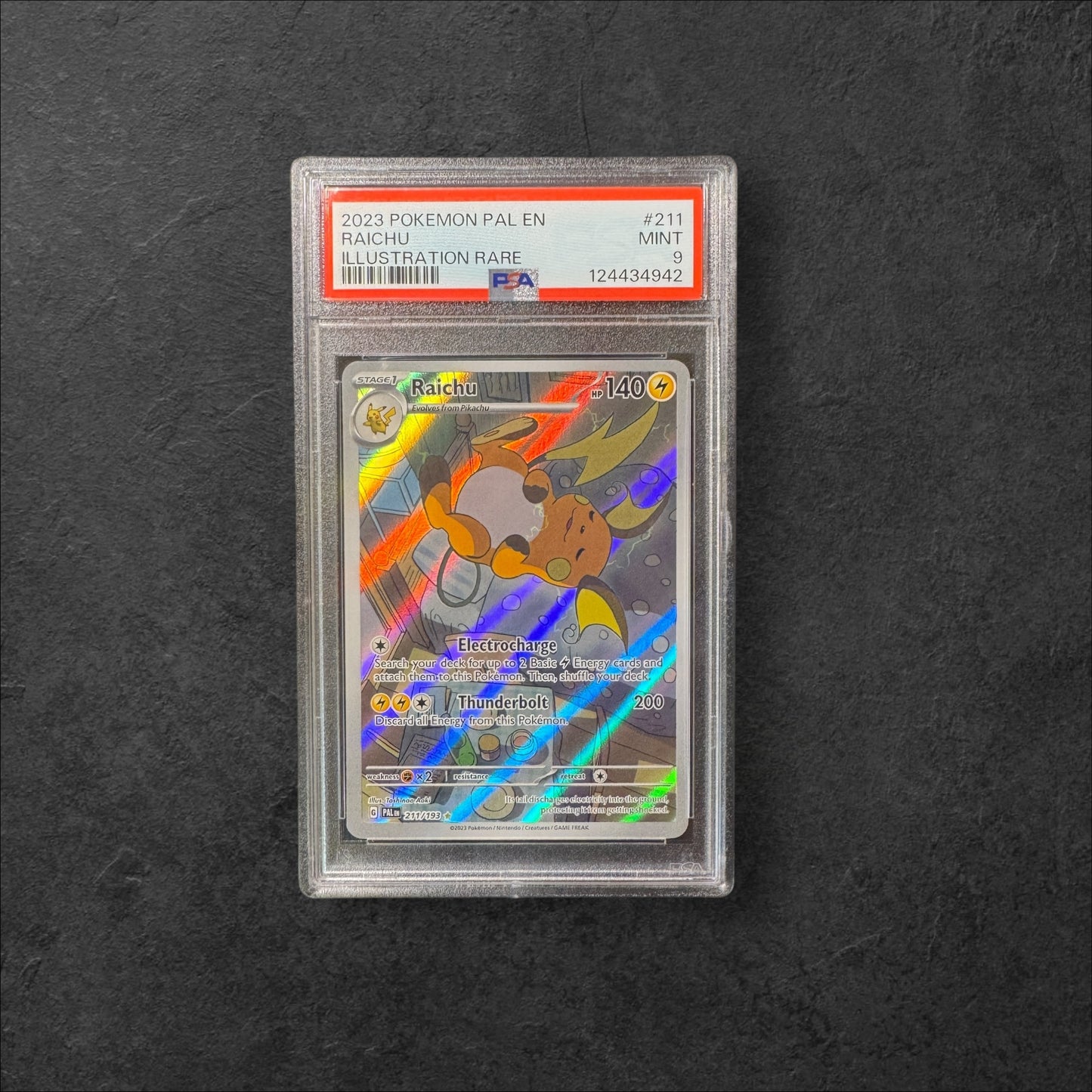 Raichu | #211 | PSA 9 | Paldea Evolved | English | 2023