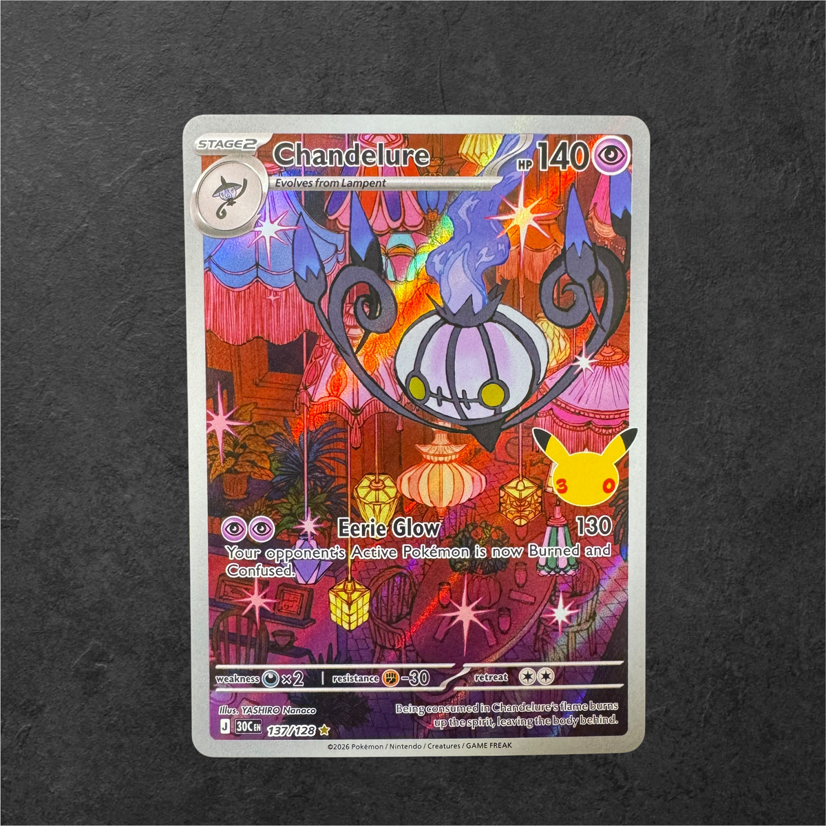 Chandelure | #137 | NM | 30th Celebrations | English | 2026