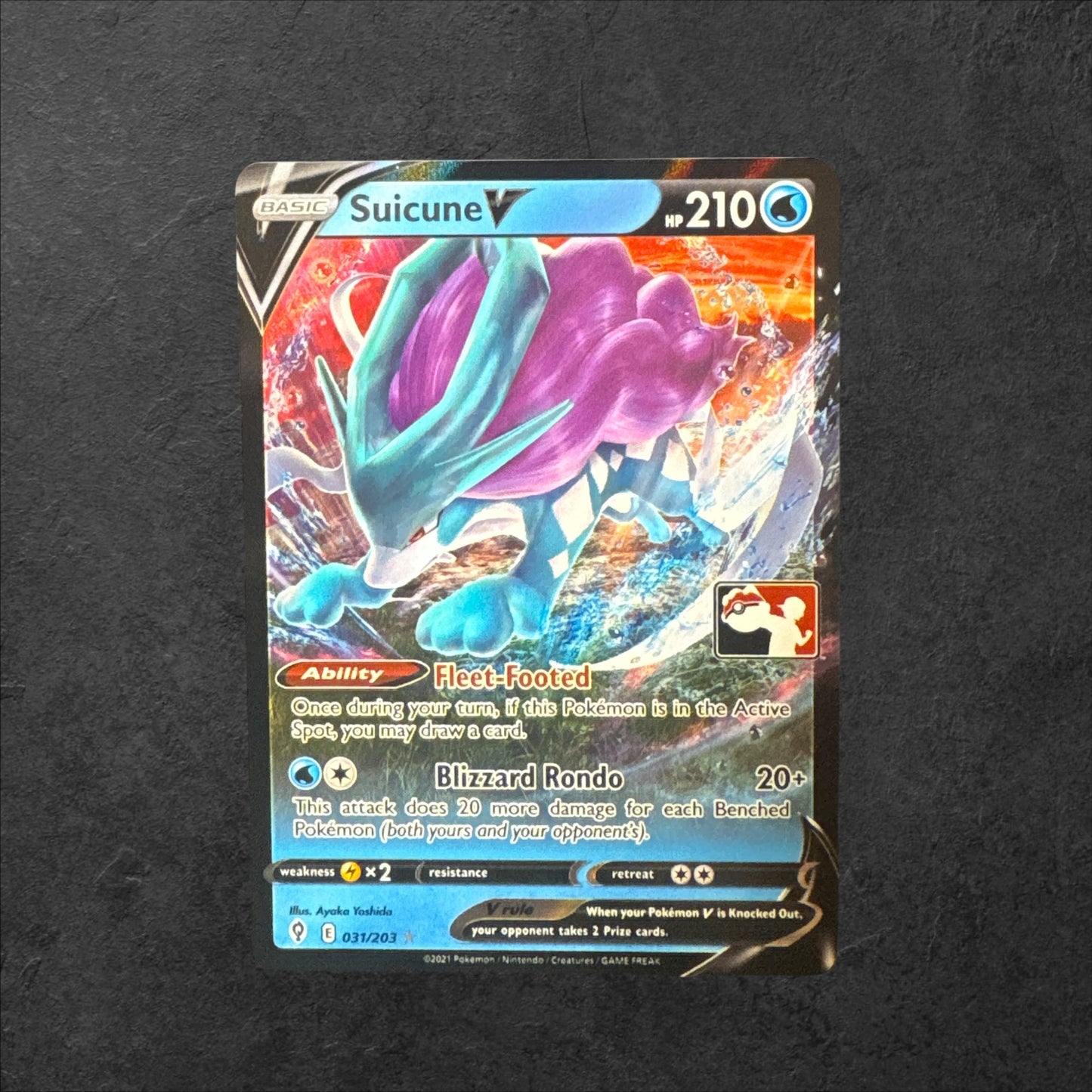 Suicune V Play Stamp | #031 | NM | Play Series 1 | English | 2021