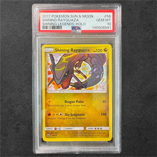 Shining Rayquaza | #56 | PSA 10 | Shining Legends | English