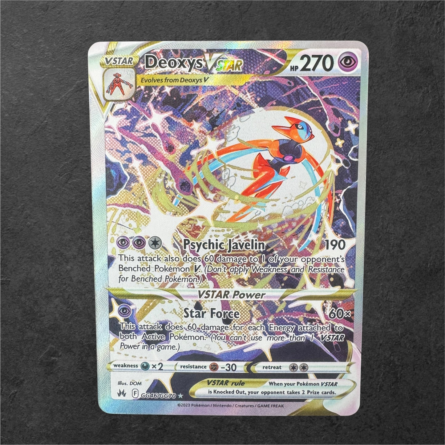 Deoxys VSTAR | #GG46 | NM (OC) | Crown Zenith | English | 2023