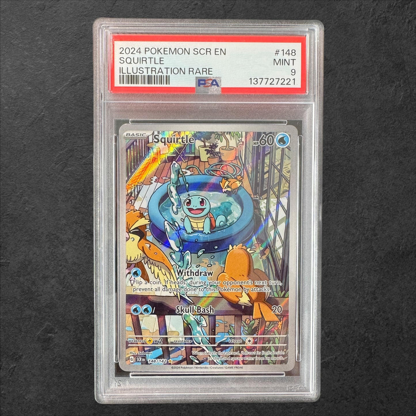 Squirtle | #148 | PSA 9 | Stellar Crown | English | 2024