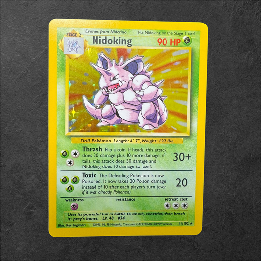 Nidoking | #11 | NM | Base Set Unlimited | English | 1999
