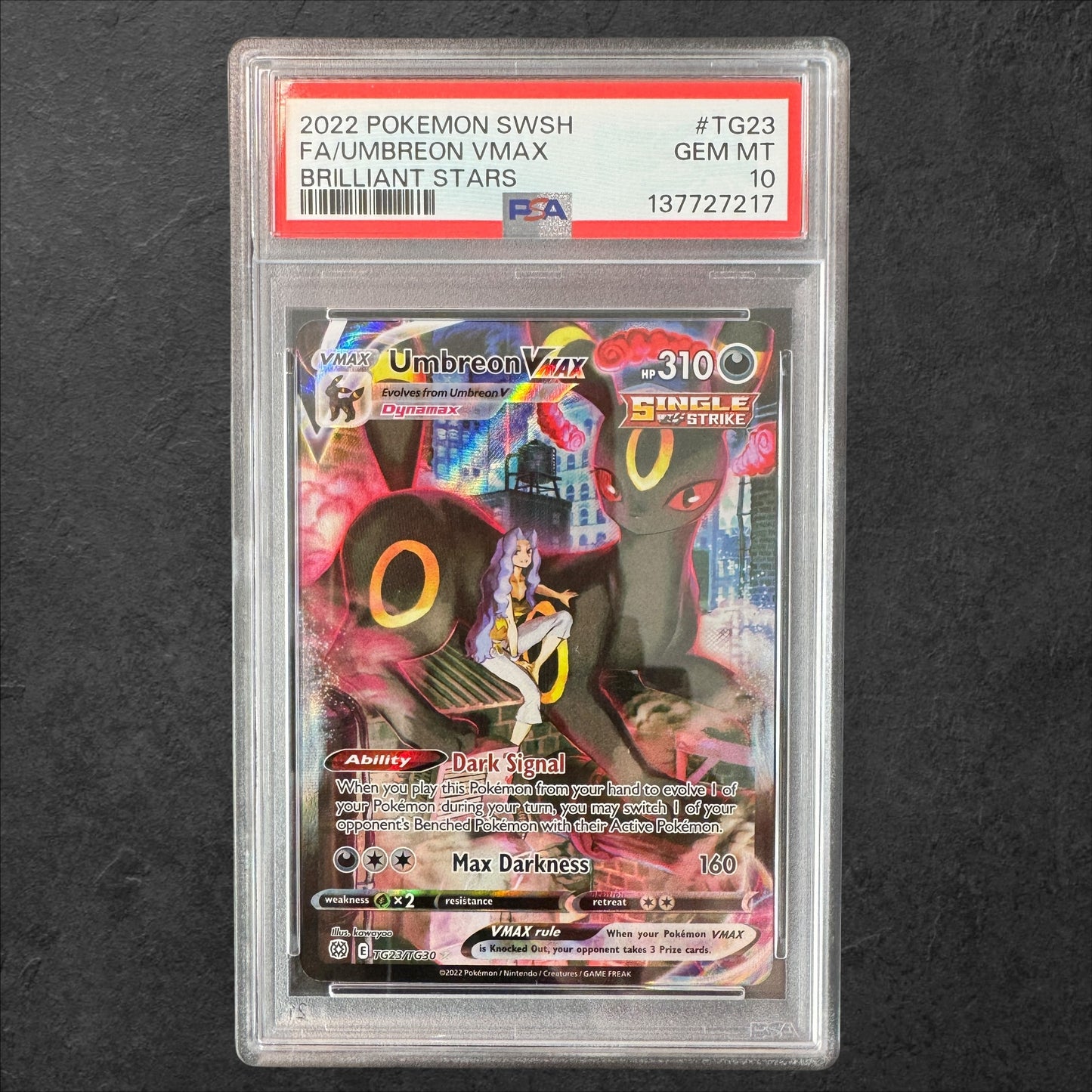 Umbreon VMAX | #TG23 | PSA 10 | Brilliant Stars | English | 2022