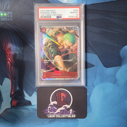Roronoa Zoro #025 Three Captains PSA 10