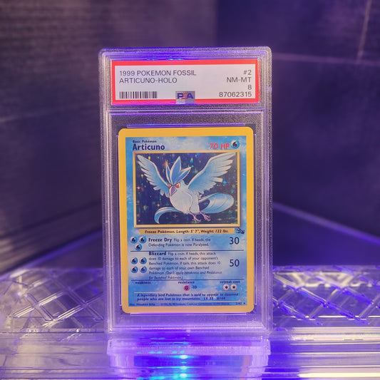 Articuno | #2 | PSA 8 | Fossil | English