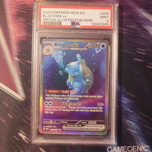 Blastoise ex | #200 | PSA 9 | 151 | English | 2023