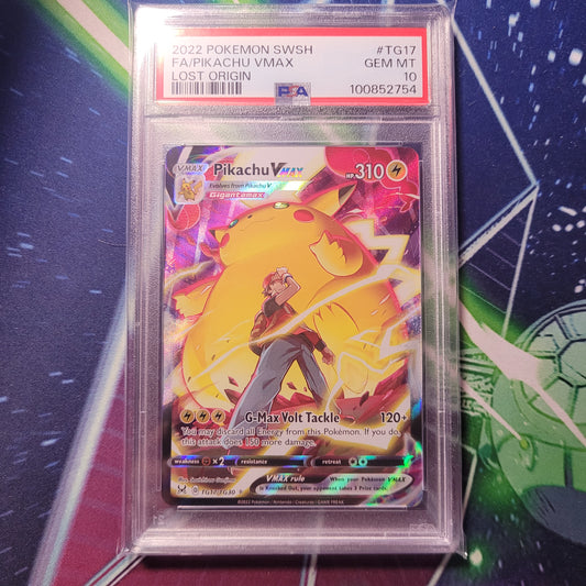 Pikachu VMAX | #TG17 | PSA 10 | Lost Origin | English | 2022