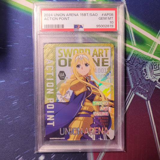 Action Point Alice | #AP08 | PSA 10 | Sword Art Online UA15BT | 2024