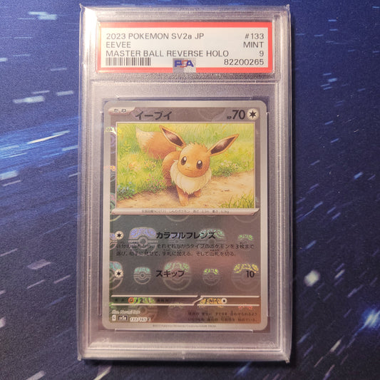 Eevee Master Ball | #133 | PSA 9 | 151 SV2a | Japanese | 2023