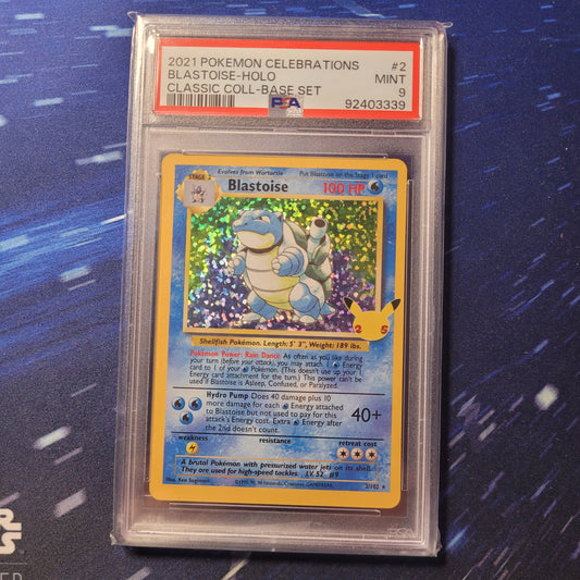 Blastoise | #2 | PSA 9 | Celebrations | English | 2021